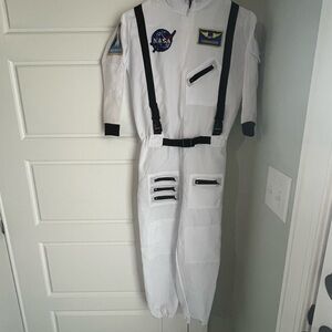 White NASA Astronaut Costume Jumpsuit